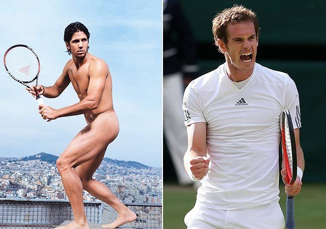 Men naked playing sports